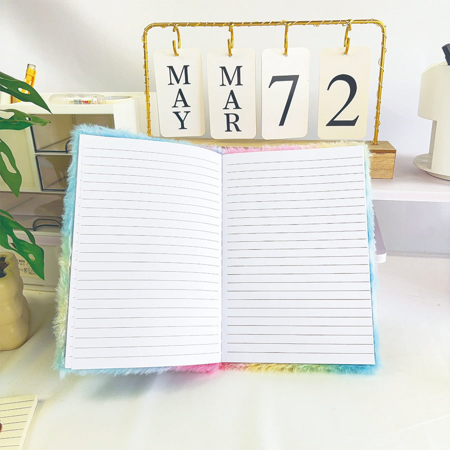 A5 mielas pabaisos dienoraštis, pliušinis bloknotas