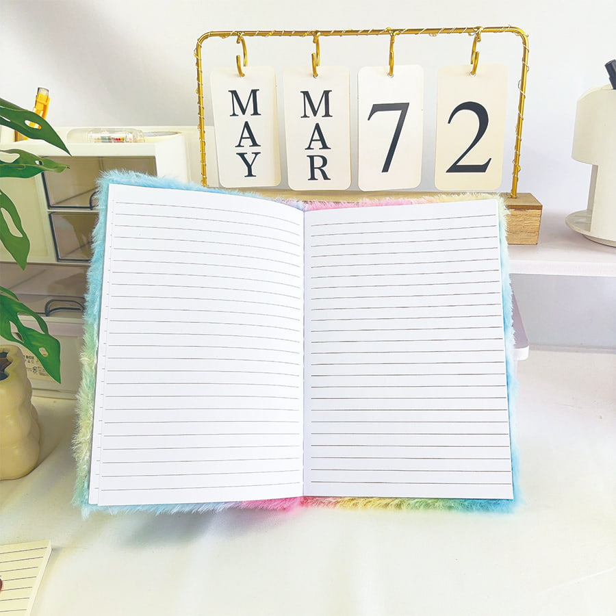 A5 mielas katės dienoraščio pliušinis sąsiuvinis