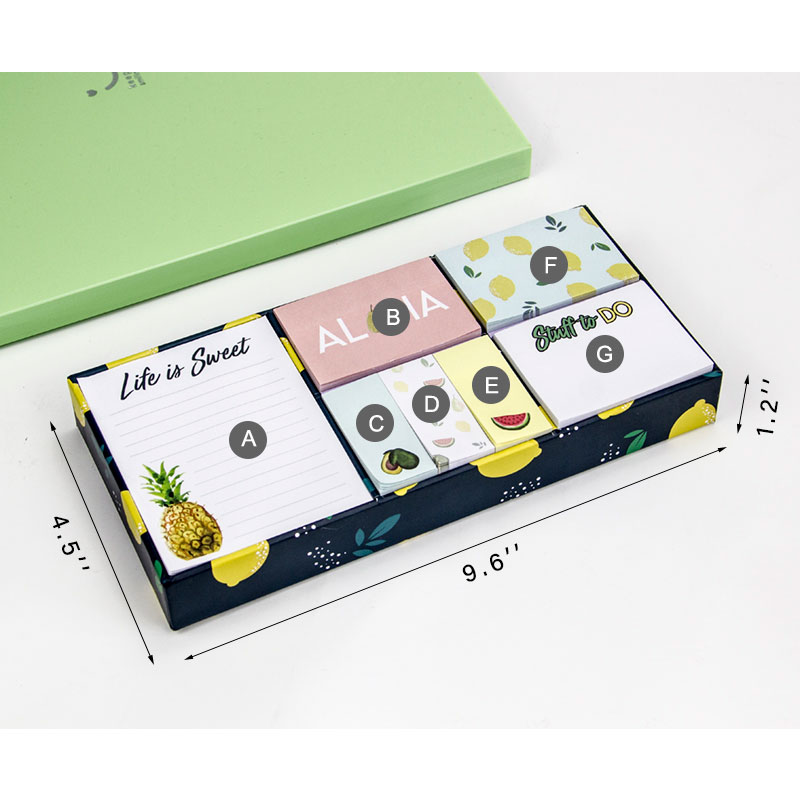 Nauja prekė Pasirinktinis lipdukų bloknotų popieriaus lipnus kubas