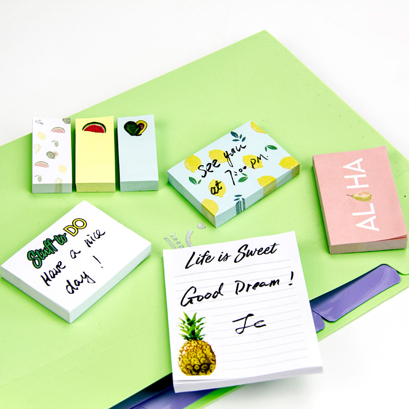 Nauja prekė Pasirinktinis lipdukų bloknotų popieriaus lipnus kubas